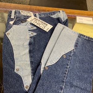 Western Ethics jeans, dual color blue